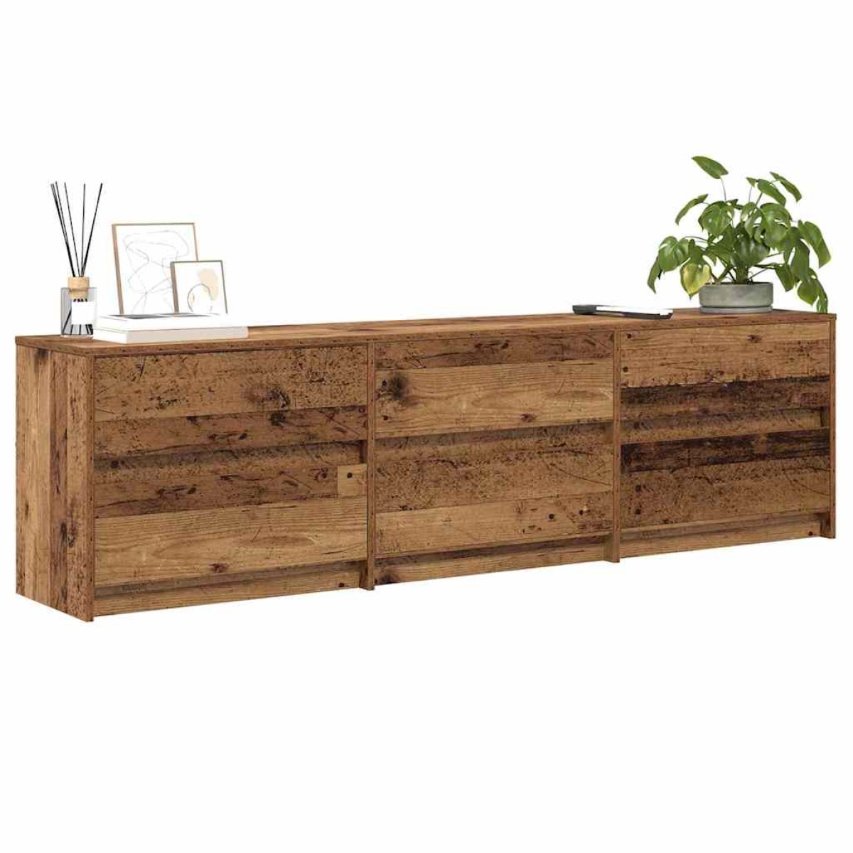 vidaXL Μονάδες TV 180 x 34 x 50 εκ Παλιό Ξύλο Επεξεργασμένο Ξύλο