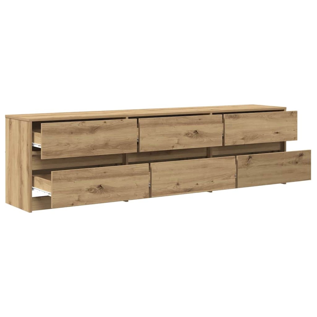 vidaXL Μονάδες TV 2 τμχ. Artisan Oak Επεξεργασμένο Ξύλο
