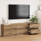 vidaXL Μονάδες TV 2 τμχ. Artisan Oak Επεξεργασμένο Ξύλο