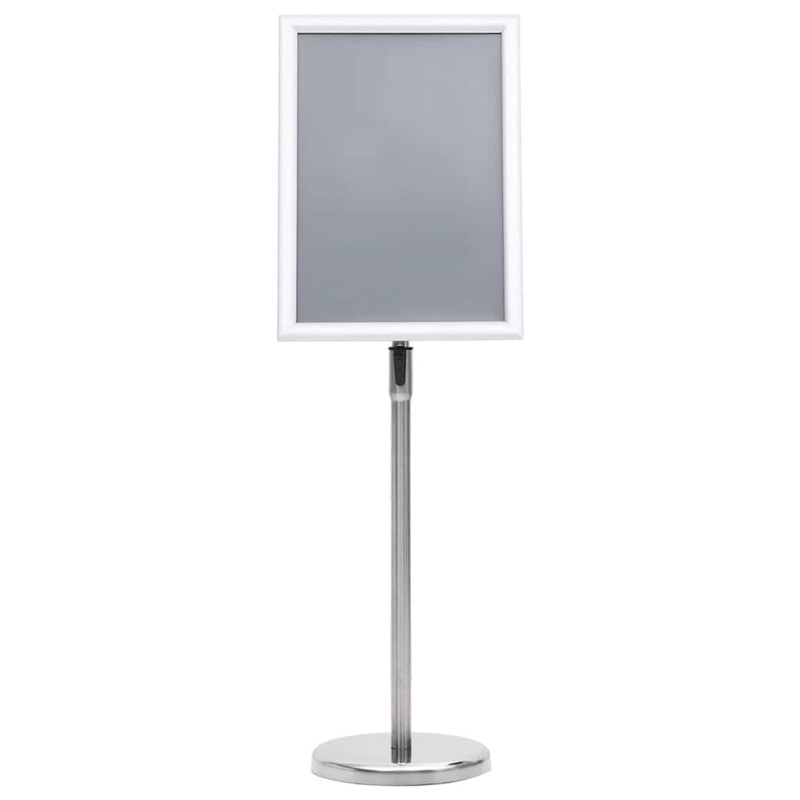 vidaXL Βάσεις Αφισών 2 τμχ. Ασημί 45 x 32,7 x 108 εκ. Αλουμίνιο