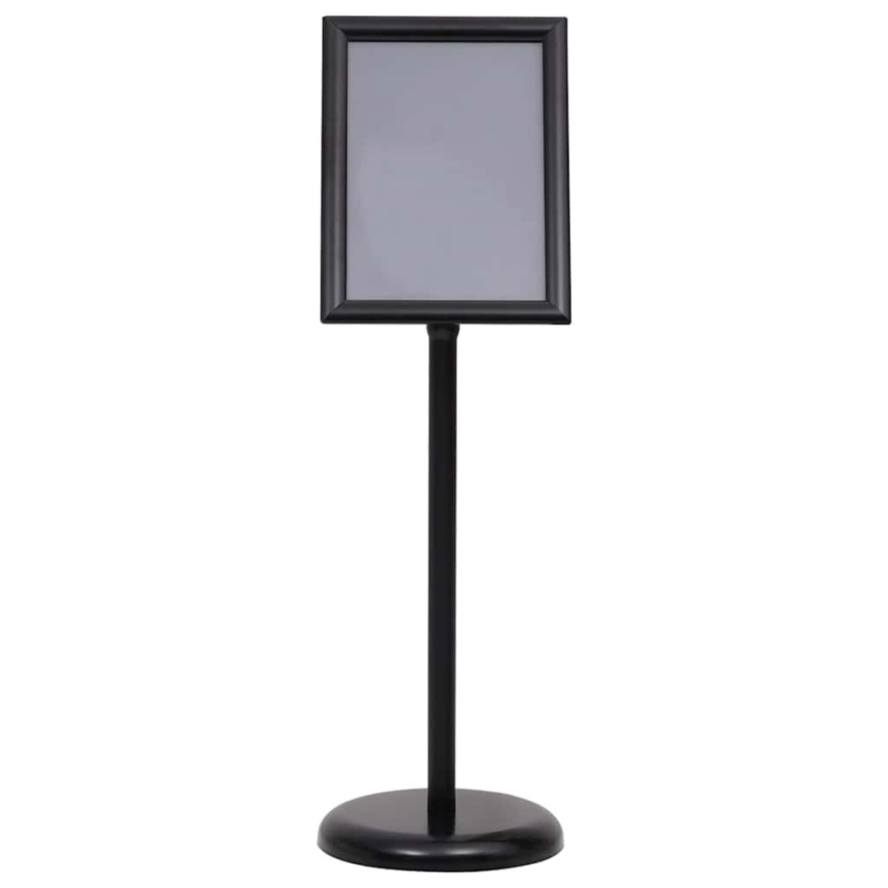 vidaXL Βάσεις Αφισών 2 τμχ. Μαύρο 32,7 x 24 x 108 εκ. Αλουμίνιο