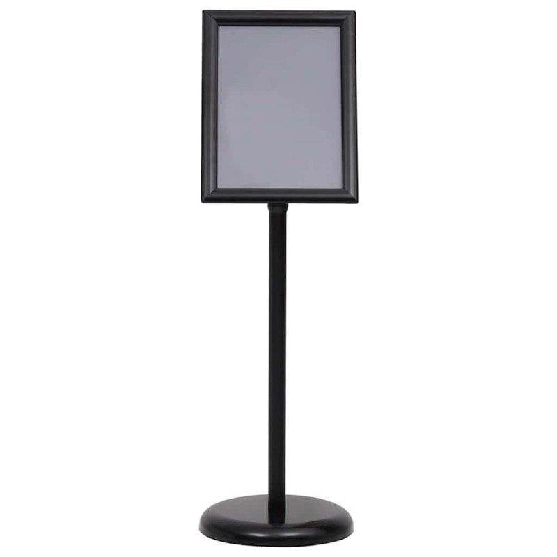 vidaXL Βάσεις Αφισών 2 τμχ. Μαύρο 32,7 x 24 x 108 εκ. Αλουμίνιο