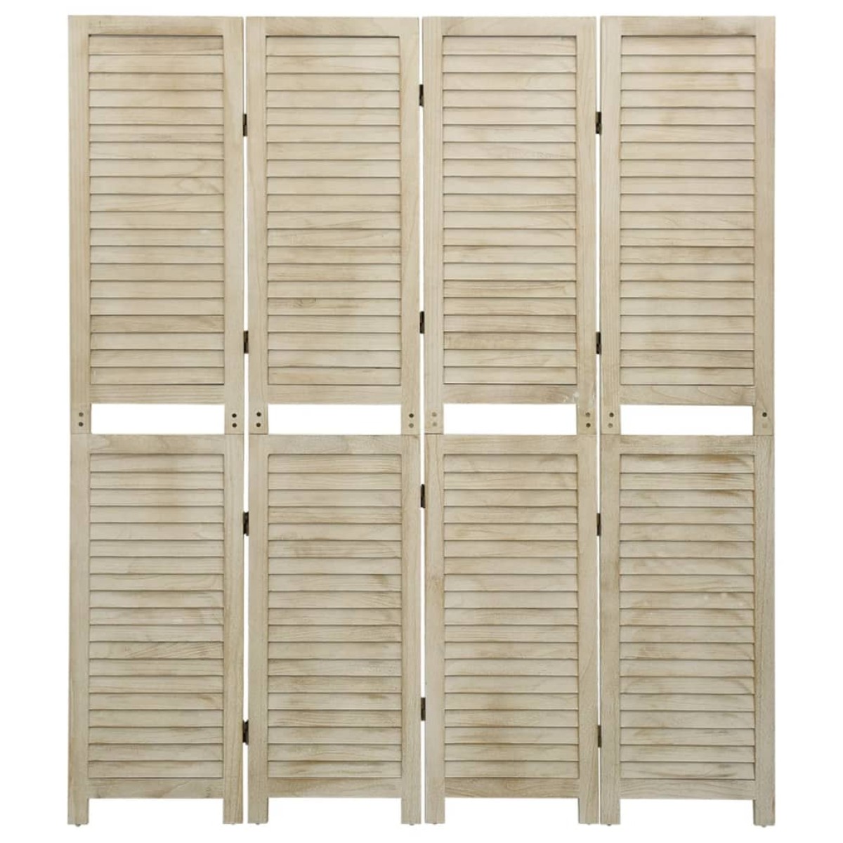 vidaXL Διαχωριστικό Χώρου με 4 Πάνελ 140x165 εκ. Μασίφ Ξύλο Παυλώνιας