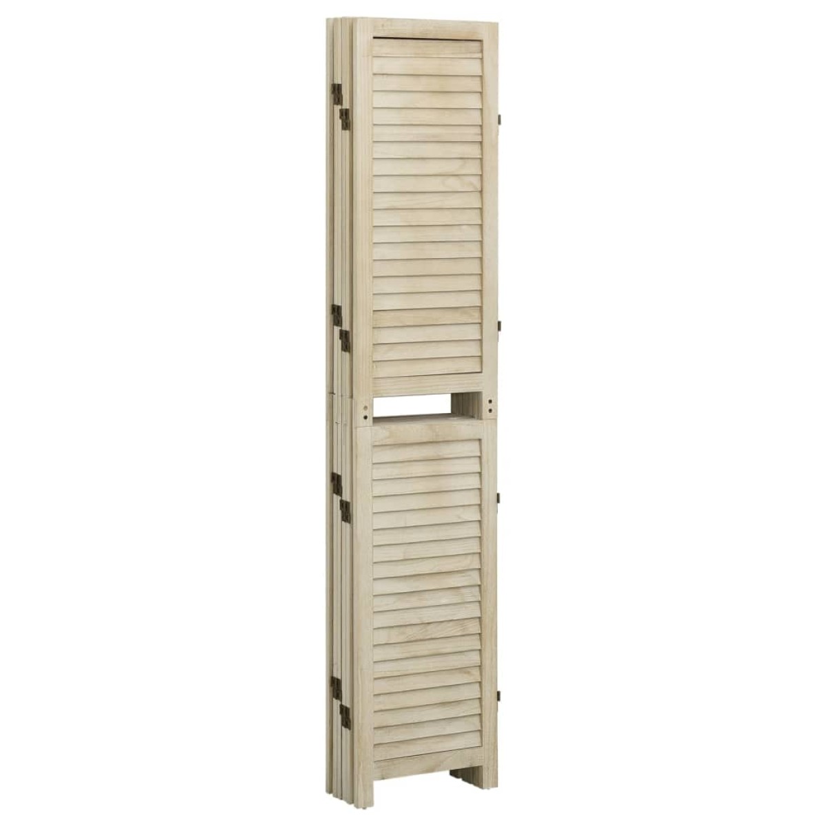 vidaXL Διαχωριστικό Χώρου με 6 Πάνελ 210x165 εκ. Μασίφ Ξύλο Παυλώνιας