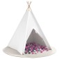 vidaXL Σκηνίτσα Teepee Λευκό 120 x 120 x 150 cm
