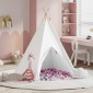 vidaXL Σκηνίτσα Teepee Λευκό 120 x 120 x 150 cm