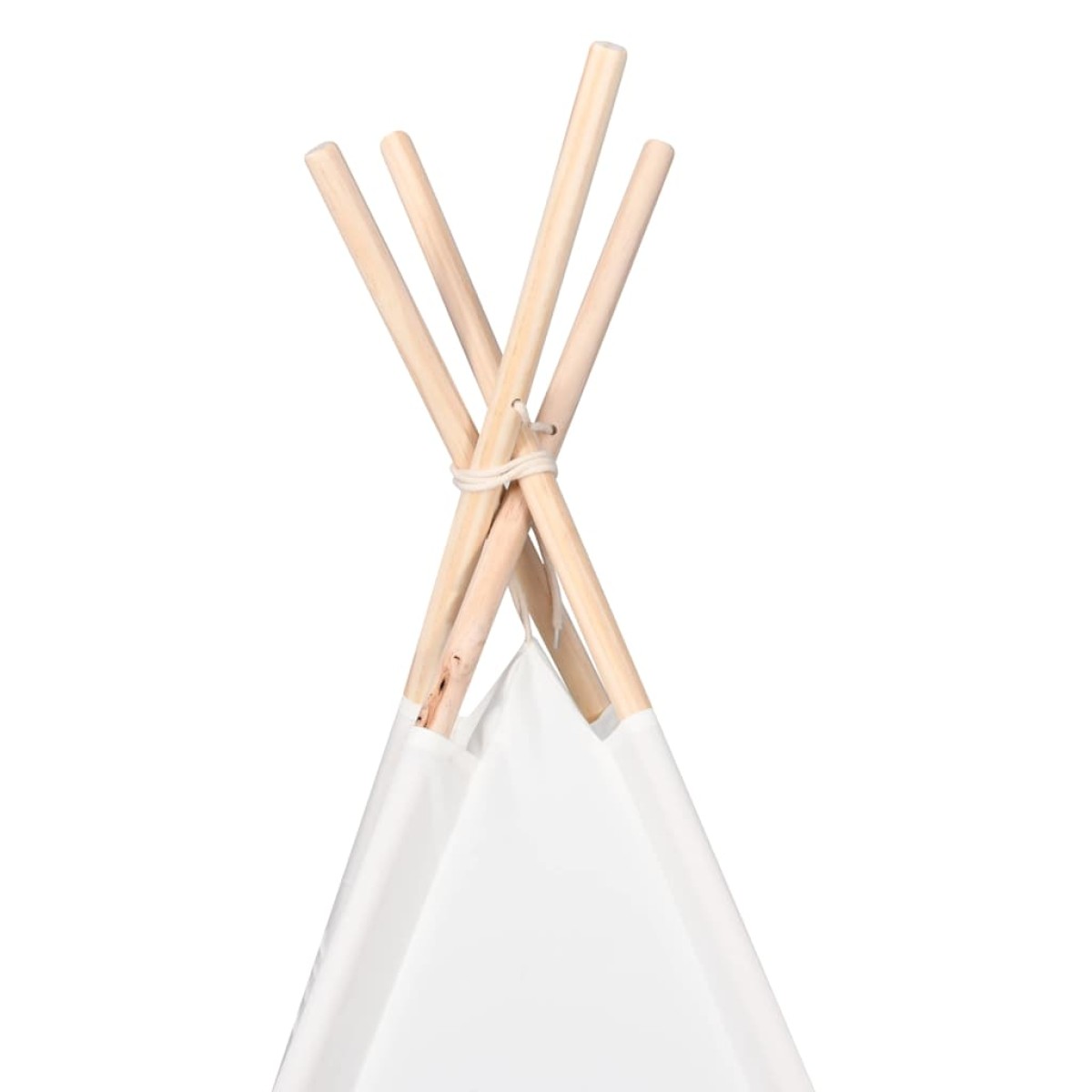 vidaXL Σκηνίτσα Teepee Λευκό 120 x 120 x 150 cm