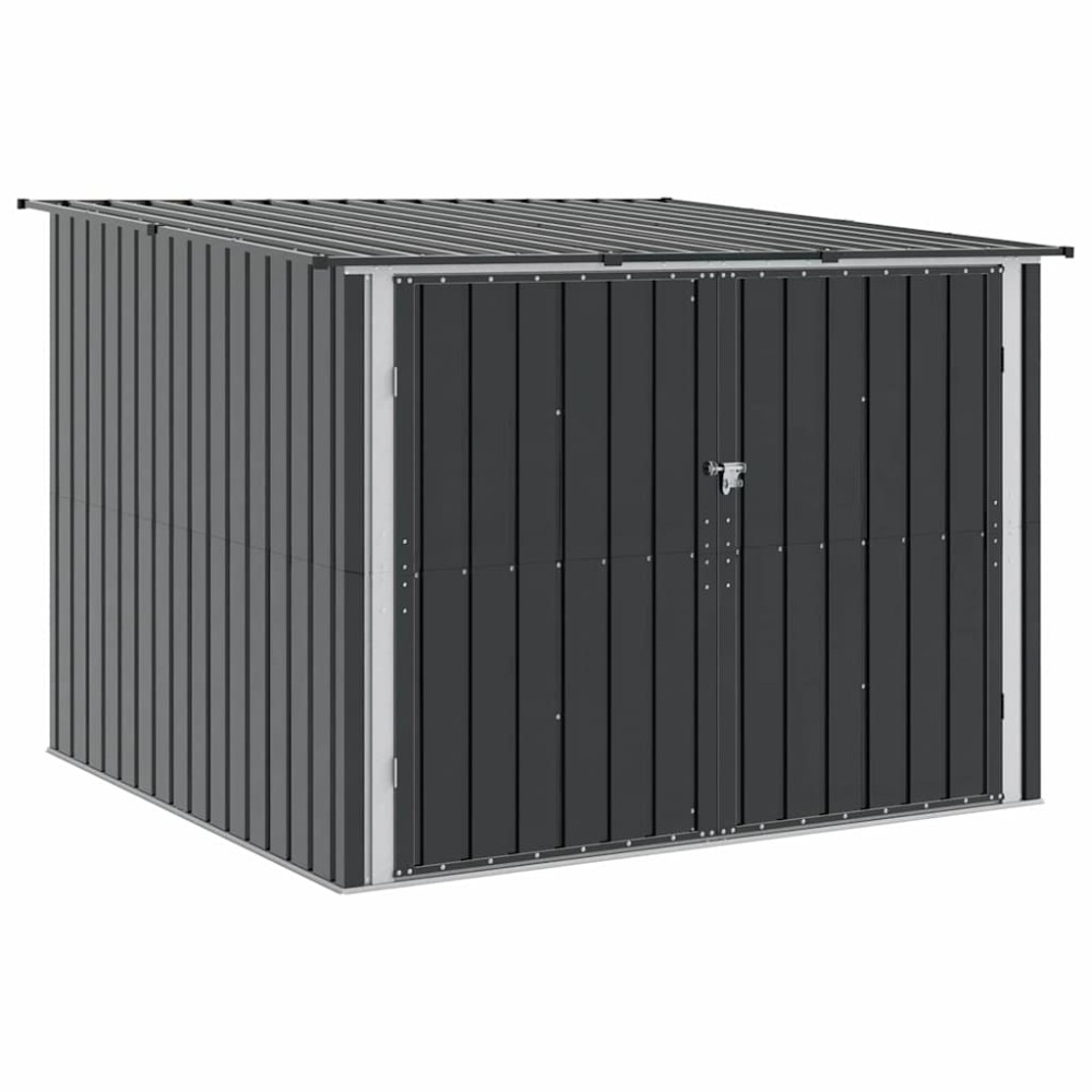 vidaXL Αποθήκη Ποδηλάτου 3 pcs Ανθρακί 216 x 207 x 158 εκ. Μέταλλο