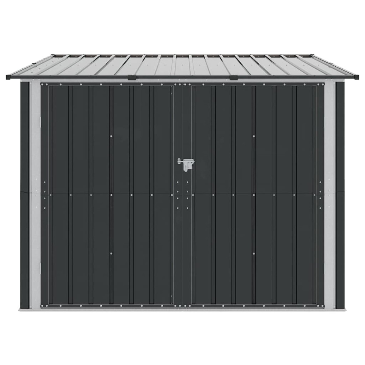 vidaXL Αποθήκη Ποδηλάτου 3 τμχ. Ανθρακί 216 x 207 x 158 εκ. Μέταλλο