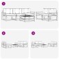 vidaXL Σειρά Καναπέ Εξωτερικού 6 τμχ. Λευκό και Μπεζ