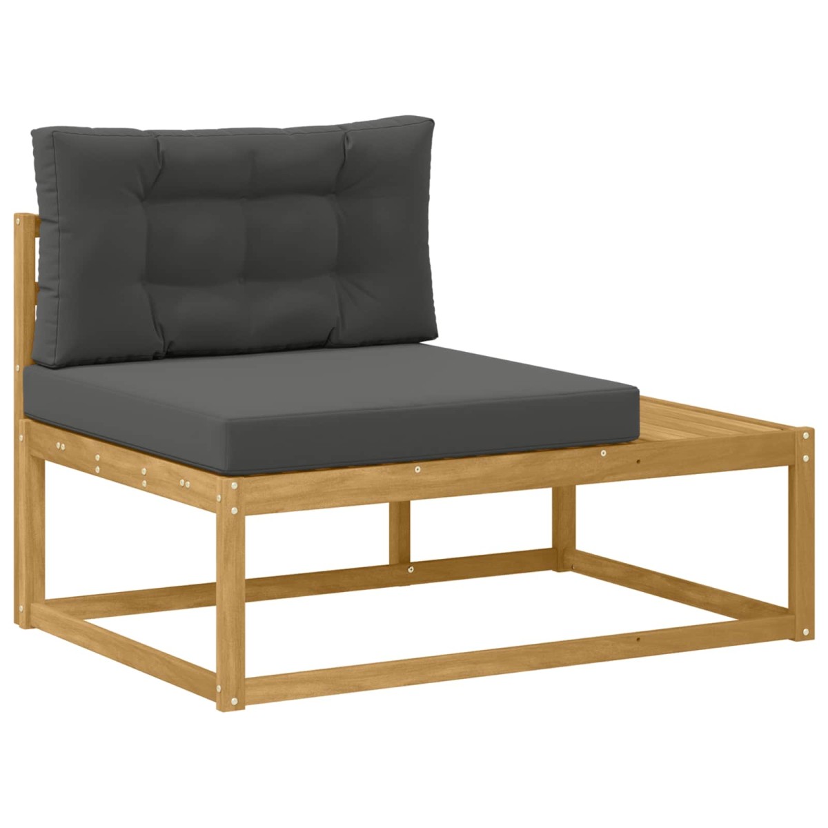 vidaXL Σειρά Καναπέ Εξωτερικού Λευκό 277,5 x 198,5 x 73 εκ Πολυεστέρας
