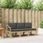 vidaXL Σειρά Καναπέ Εξωτερικού 3 τμχ.