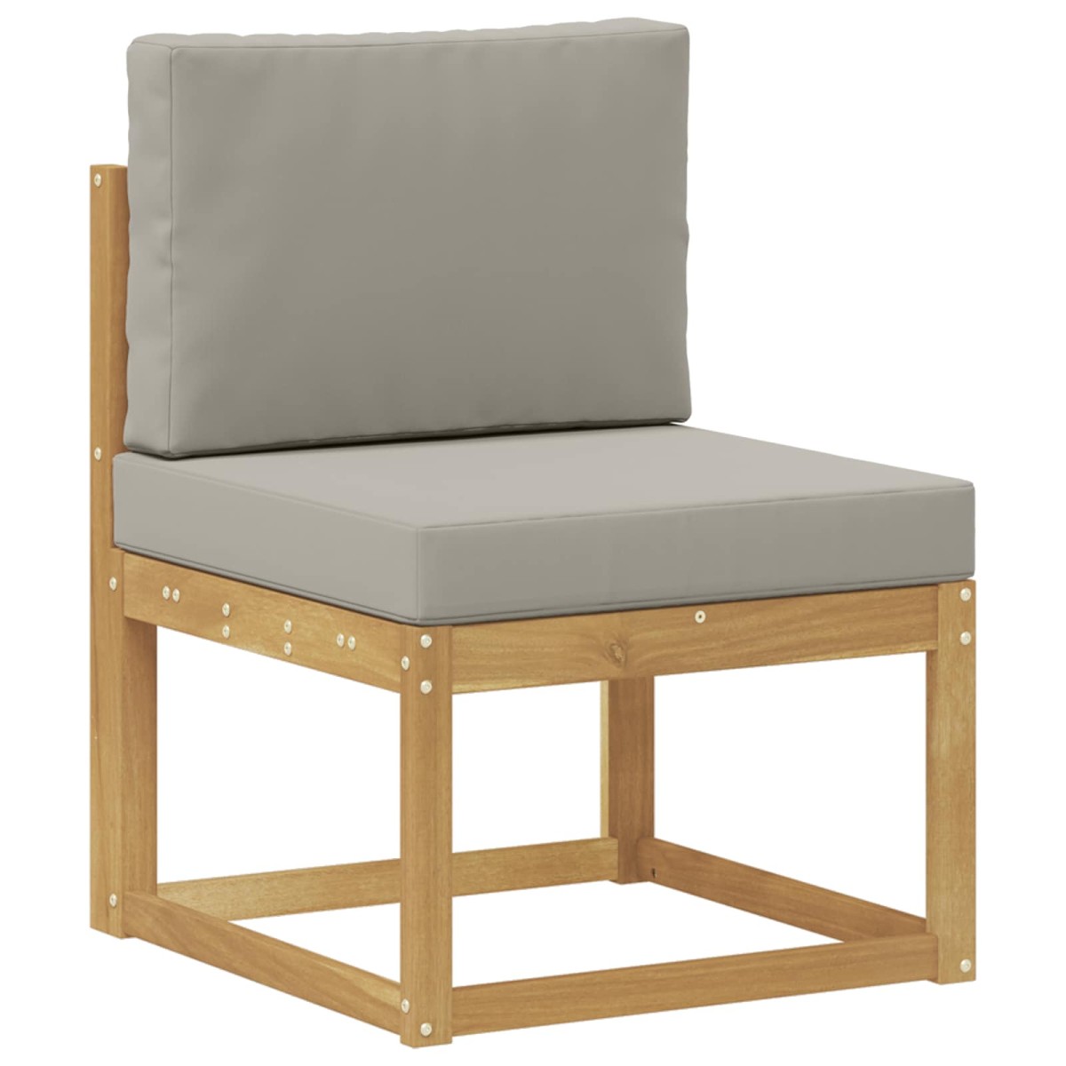 vidaXL Σειρά Καναπέ Εξωτερικού 5 τμχ. Λευκό και Ανοιχτό Γκρι
