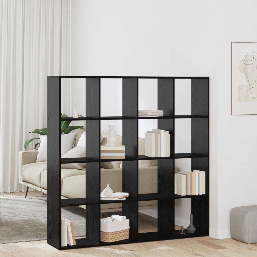 vidaXL Βιβλιοθήκη 16 επίπεδα 137,5 x 29 x 137,5 εκ Επεξεργασμένο Ξύλο