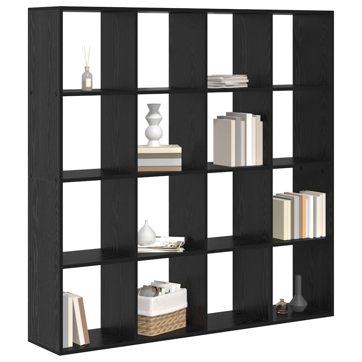 vidaXL Βιβλιοθήκη 16 επίπεδα 137,5 x 29 x 137,5 εκ Επεξεργασμένο Ξύλο