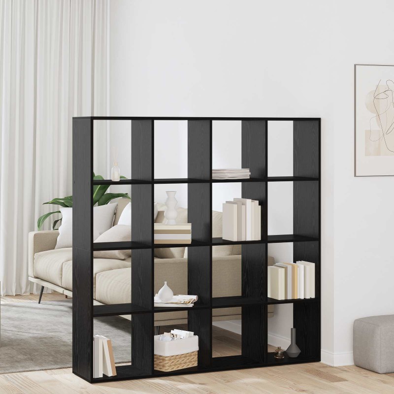 vidaXL Βιβλιοθήκη 16 επίπεδα 137,5 x 29 x 137,5 εκ Επεξεργασμένο Ξύλο