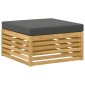 vidaXL Σειρά Καναπέ Εξωτερικού 7 τμχ. Άσπρο και Ανθρακί