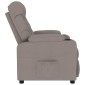 vidaXL Πολυθρόνα Μασάζ Taupe Υφασμάτινη