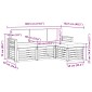 vidaXL Σειρά Καναπέ Εξωτερικού 4 τμχ. Άσπρο και Ανθρακί Πολυεστέρας