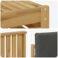 vidaXL Σειρά Καναπέ Εξωτερικού 8 τμχ. Άσπρο και Ανθρακί Πολυεστέρας