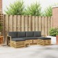 vidaXL Σειρά Καναπέ Εξωτερικού 6 τμχ. Άσπρο και Ανθρακί Πολυεστέρας