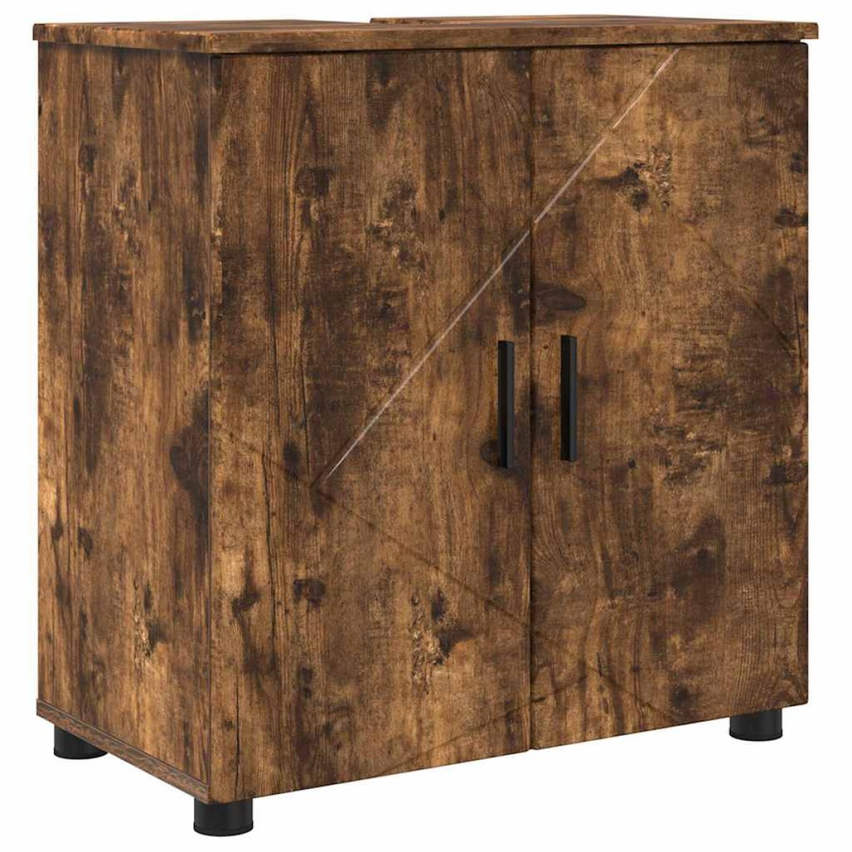 vidaXL Σετ Επίπλων Μπάνιου 2 τμχ. Καπνιστό Δρύς 61 x 35 x 64 εκ.