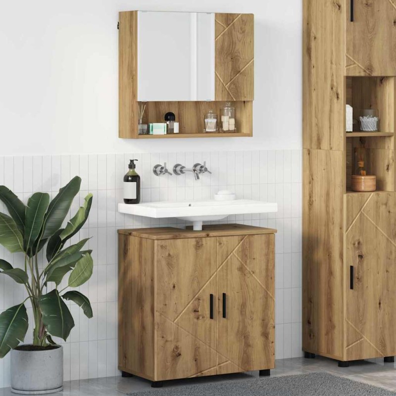 vidaXL Σετ Επίπλων Μπάνιου 2 τμχ. Artisan Oak 61 x 35 x 64 εκ.
