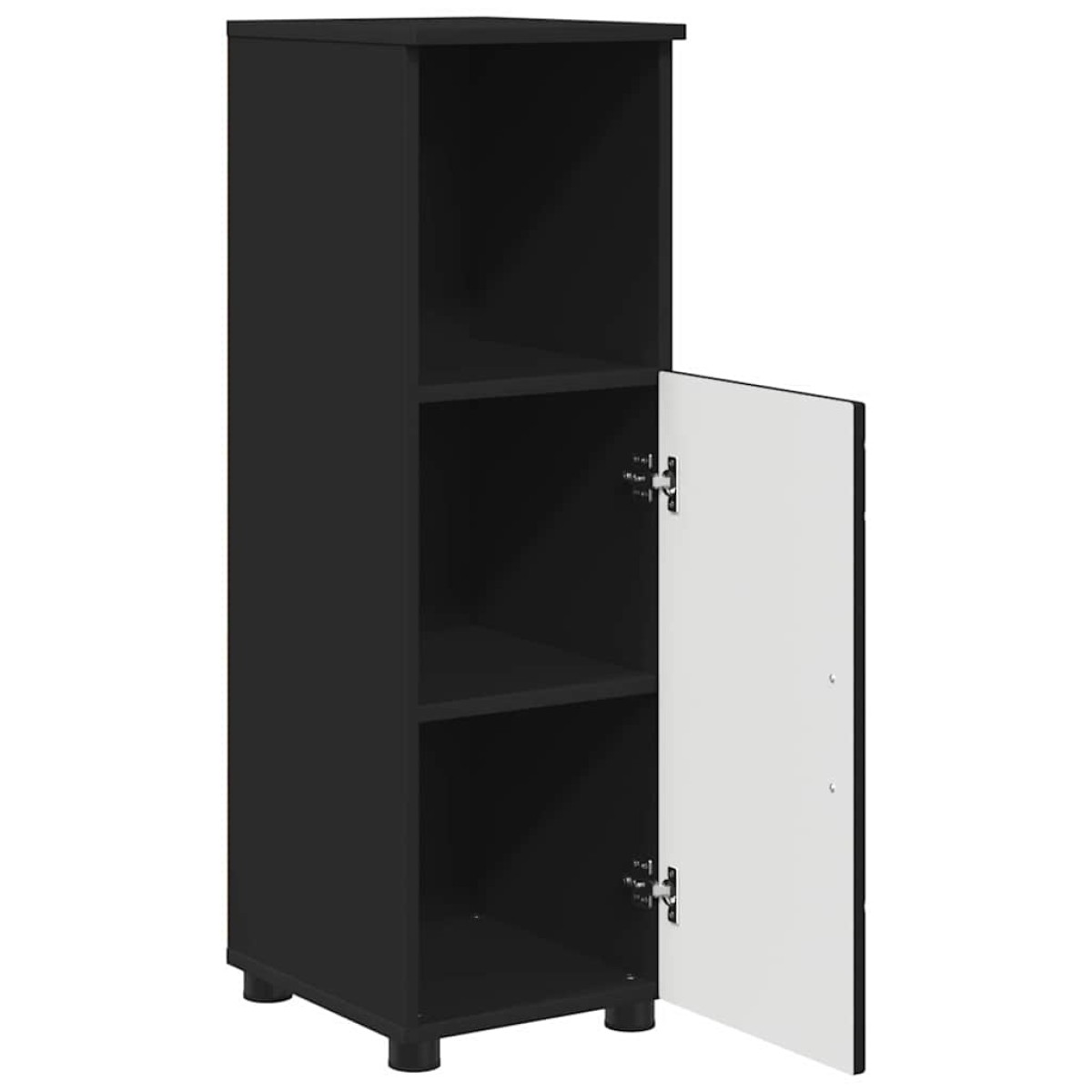 vidaXL Σετ Επίπλων Μπάνιου 3 τμχ. Μαύρο 61 x 35 x 64 εκ.
