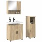 vidaXL Σετ Επίπλων Μπάνιου 3 τμχ. Δρύς Sonoma 61 x 35 x 64 εκ.