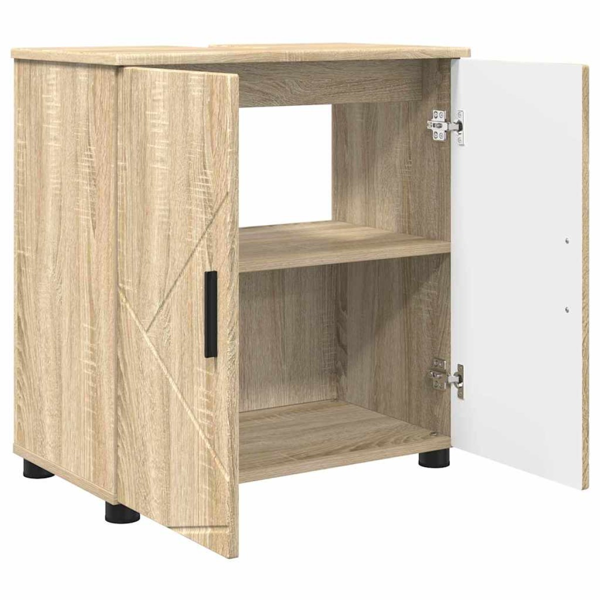 vidaXL Σετ Επίπλων Μπάνιου 3 τμχ. Δρύς Sonoma 61 x 35 x 64 εκ.
