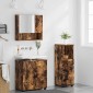 vidaXL Σετ Επίπλων Μπάνιου 3 τμχ. Καπνιστό Δρύς 61 x 35 x 64 εκ.