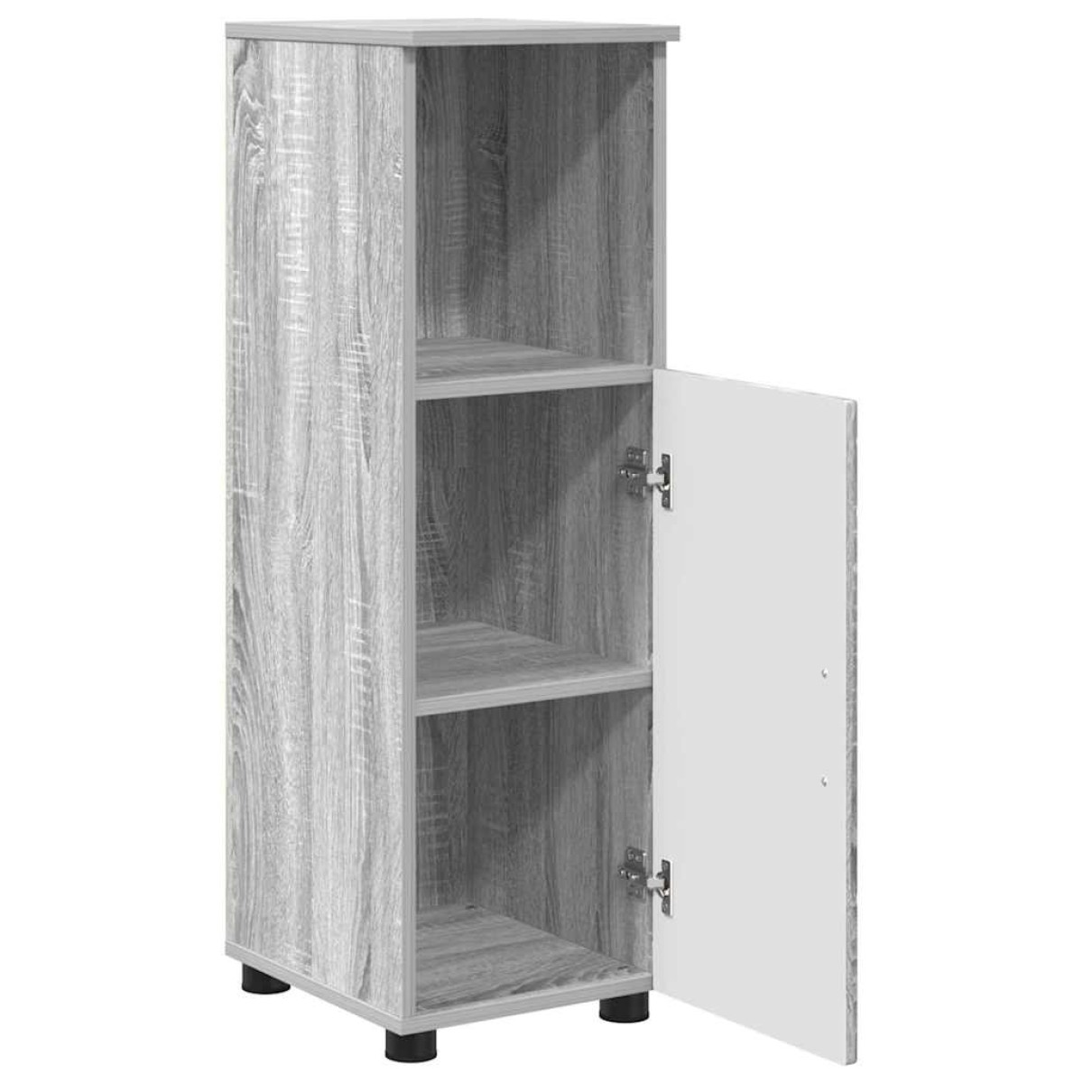 vidaXL Σετ Επίπλων Μπάνιου 3 τμχ. Γκρίζο Σονομα 61 x 35 x 64 εκ.