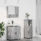 vidaXL Σετ Επίπλων Μπάνιου 3 τμχ. Γκρίζο Σονομα 61 x 35 x 64 εκ.