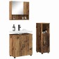 vidaXL Σετ Επίπλων Μπάνιου 3 τμχ. Παλιό Ξύλο 61 x 35 x 64 εκ.