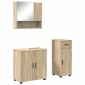 vidaXL Σετ Επίπλων Μπάνιου 3 τμχ. Δρύς Sonoma 61 x 35 x 64 εκ.