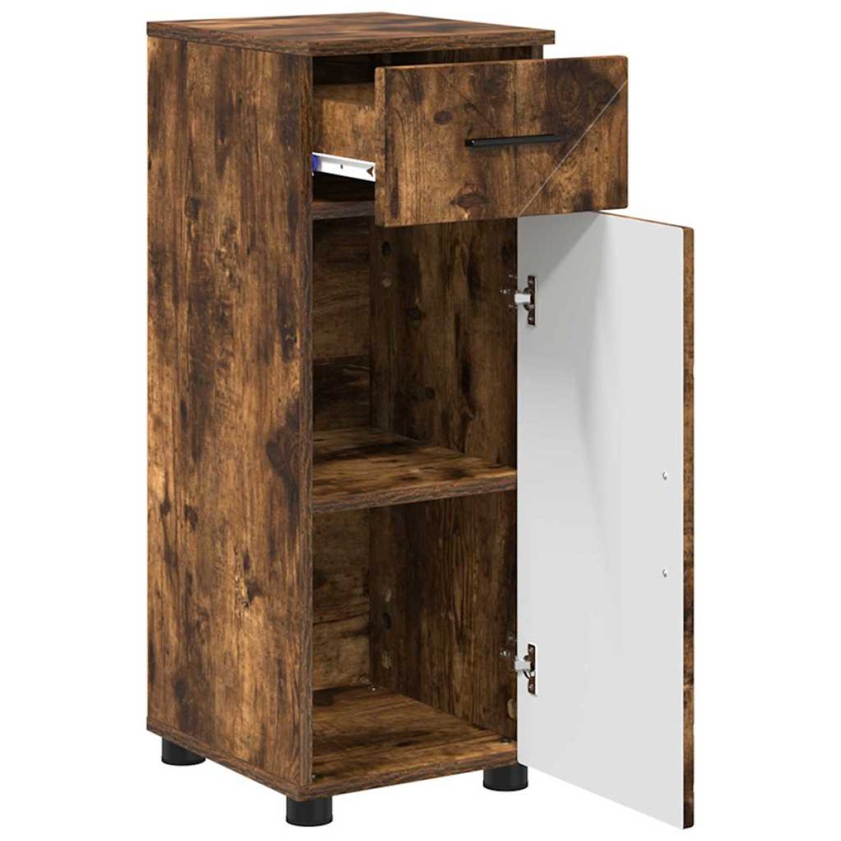 vidaXL Σετ Επίπλων Μπάνιου 3 τμχ. Καπνιστό Δρύς 61 x 35 x 64 εκ.