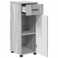 vidaXL Σετ Επίπλων Μπάνιου 3 τμχ. Γκρίζο Σονομα 61 x 35 x 64 εκ.