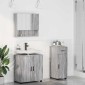 vidaXL Σετ Επίπλων Μπάνιου 3 τμχ. Γκρίζο Σονομα 61 x 35 x 64 εκ.