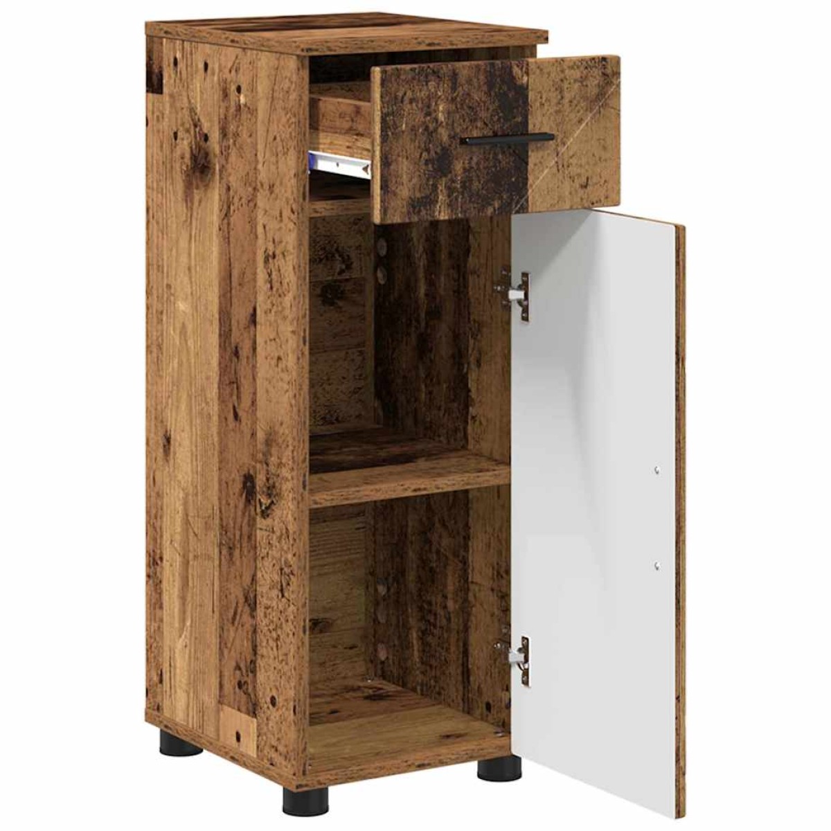 vidaXL Σετ Επίπλων Μπάνιου 3 τμχ. Παλιό Ξύλο 61 x 35 x 64 εκ.