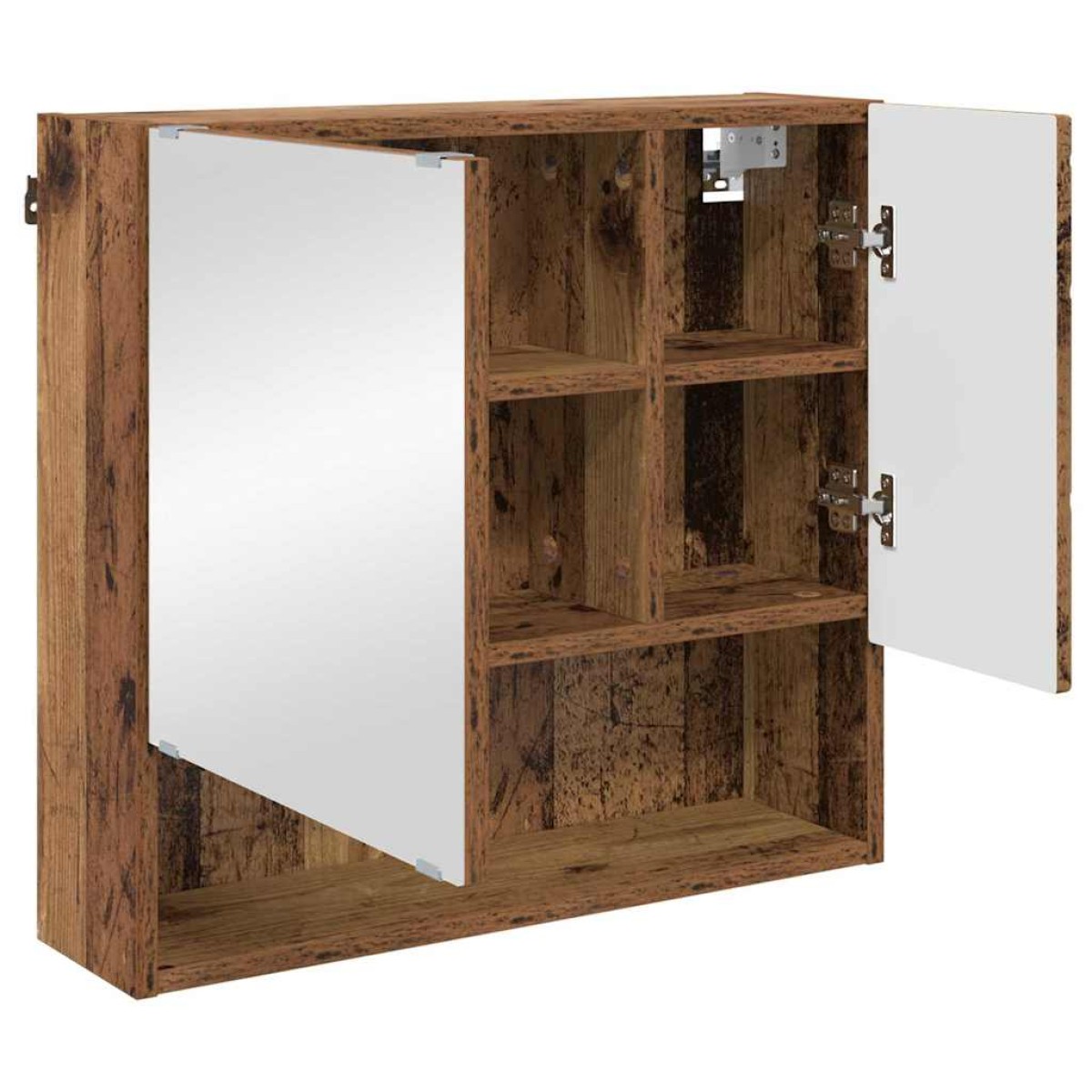 vidaXL Σετ Επίπλων Μπάνιου 3 τμχ. Παλιό Ξύλο 61 x 35 x 64 εκ.