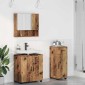 vidaXL Σετ Επίπλων Μπάνιου 3 τμχ. Παλιό Ξύλο 61 x 35 x 64 εκ.