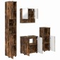 vidaXL Σετ Επίπλων Μπάνιου 4 τμχ. Καπνιστό Δρύς 61 x 35 x 64 εκ.