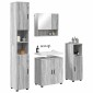 vidaXL Σετ Επίπλων Μπάνιου 4 τμχ. Γκρίζο Σονομα 61 x 35 x 64 εκ.