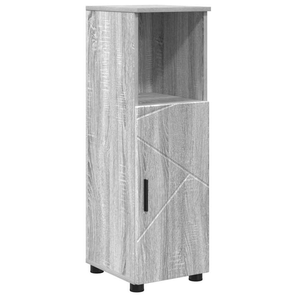 vidaXL Σετ Επίπλων Μπάνιου 4 τμχ. Γκρίζο Σονομα 61 x 35 x 64 εκ.