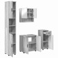 vidaXL Σετ Επίπλων Μπάνιου 4 τμχ. Γκρίζο Σονομα 61 x 35 x 64 εκ.