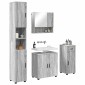 vidaXL Σετ Επίπλων Μπάνιου 4 τμχ. Γκρίζο Σονομα 61 x 35 x 64 εκ.