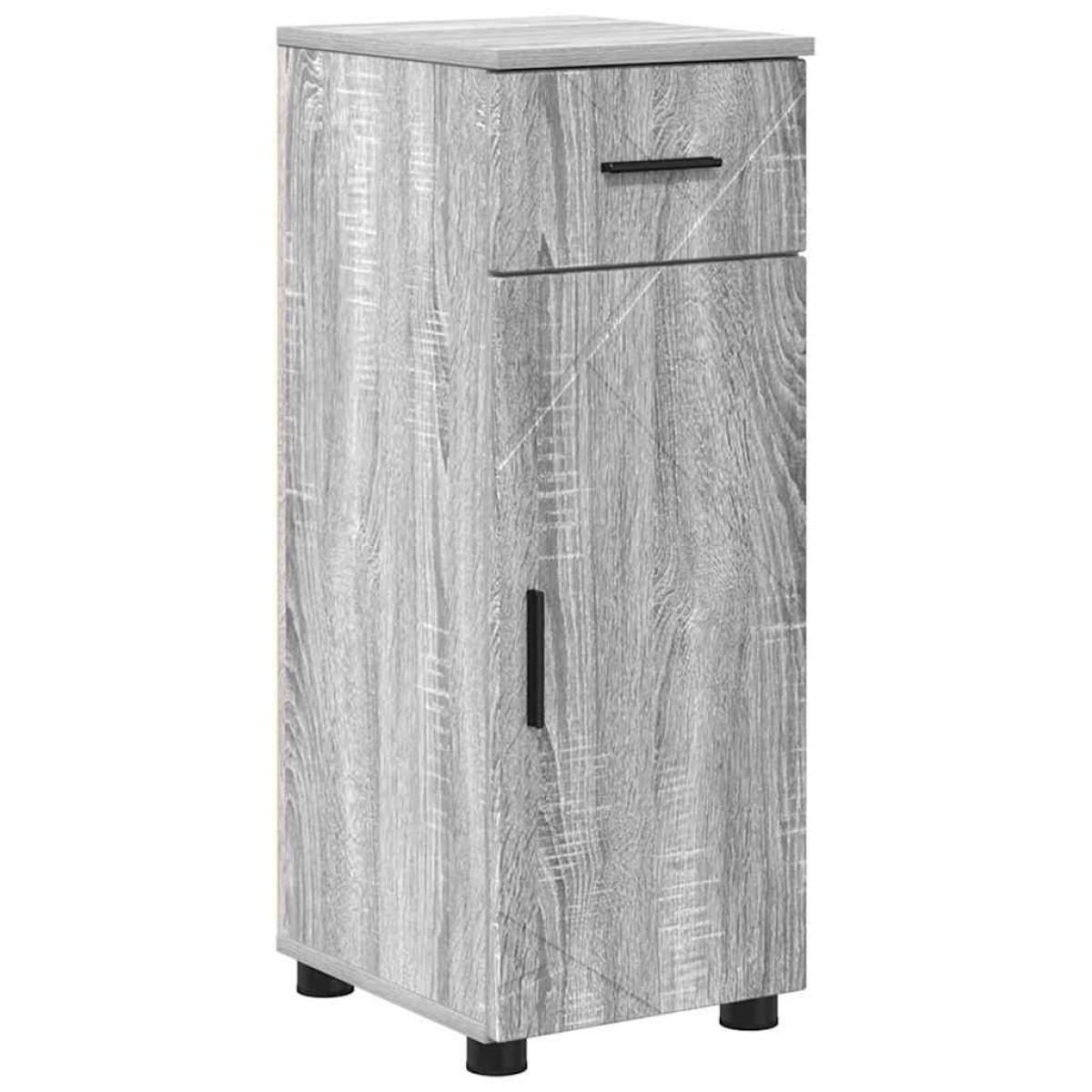 vidaXL Σετ Επίπλων Μπάνιου 4 τμχ. Γκρίζο Σονομα 61 x 35 x 64 εκ.