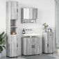 vidaXL Σετ Επίπλων Μπάνιου 4 τμχ. Γκρίζο Σονομα 61 x 35 x 64 εκ.