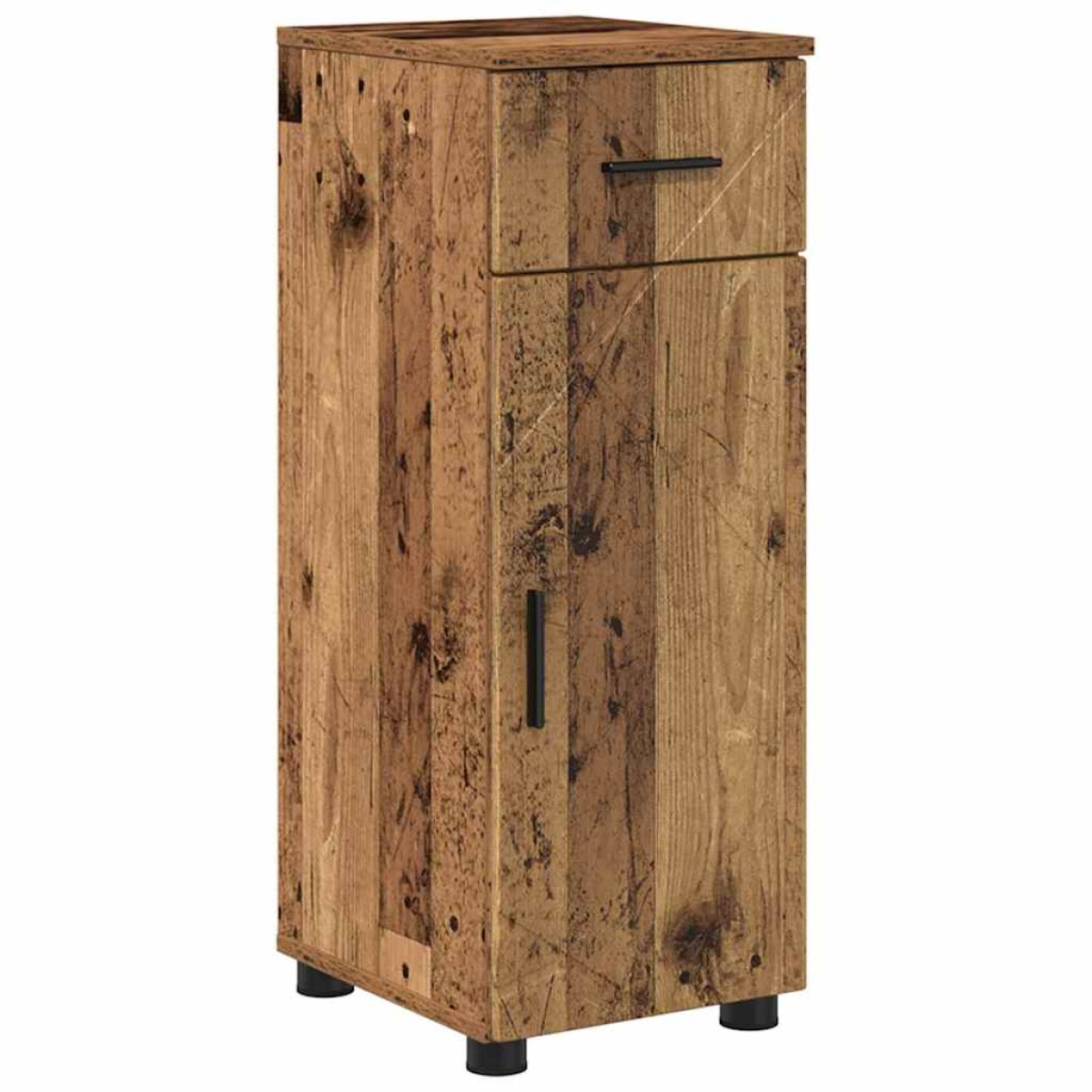 vidaXL Σετ Επίπλων Μπάνιου 4 τμχ. Παλιό Ξύλο 61 x 35 x 64 εκ.