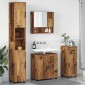 vidaXL Σετ Επίπλων Μπάνιου 4 τμχ. Παλιό Ξύλο 61 x 35 x 64 εκ.